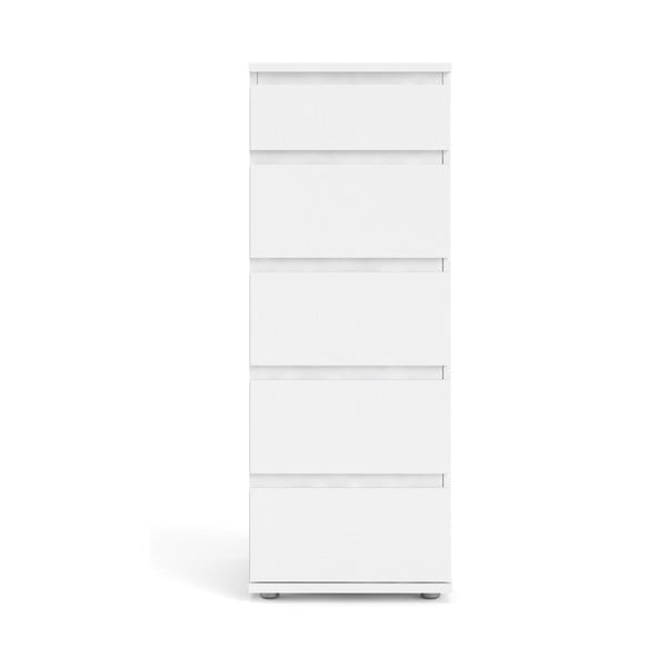 Aukšta šoninė spintelė baltos spalvos 40x107 cm Nova – Tvilum
