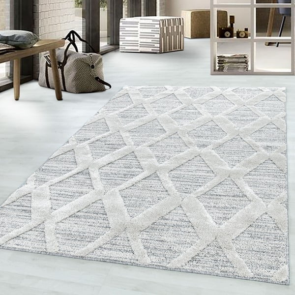 Kilimas šviesiai pilkos spalvos 60x110 cm Pisa – Ayyildiz Carpets-image-1