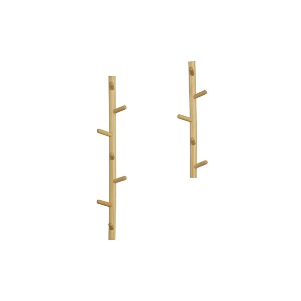 Sieninė lentyna natūralios spalvos iš pušies masyvo Marrit – WOOOD-image-4