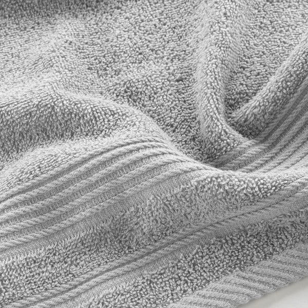 Šviesiai pilkos spalvos iš frote audinio iš medvilnės rankšluostis 30x50 cm Tendresse – douceur d'intérieur-image-2