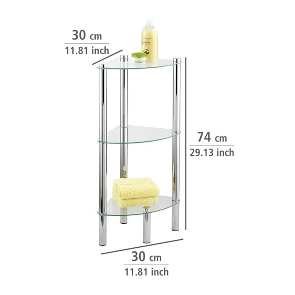 Kampinė lentyna su 3 skyriais Wenko Corner-image-4