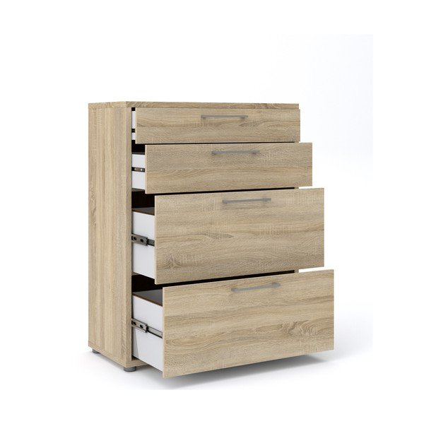 Modulinė knygų spinta natūralios spalvos iš ąžuolo 89x113 cm Prima – Tvilum-image-2