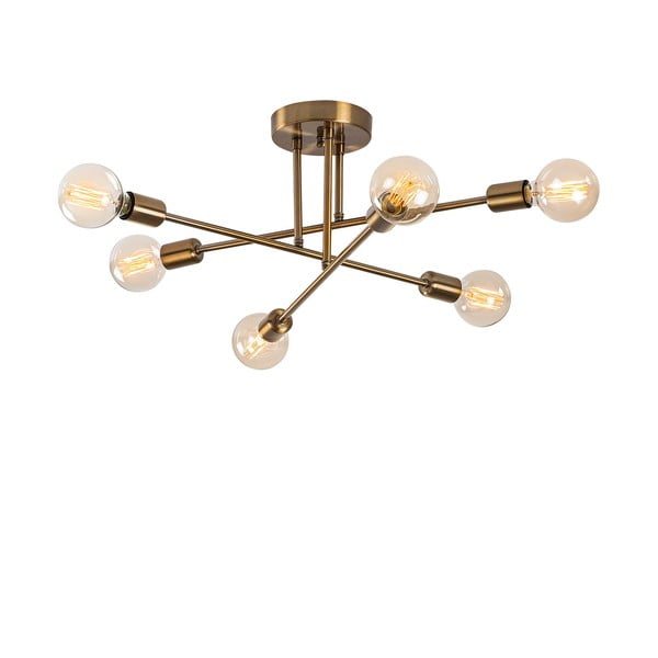 Auksinės spalvos lubinis šviestuvas 64x64 cm Flower – Opviq lights-image-2