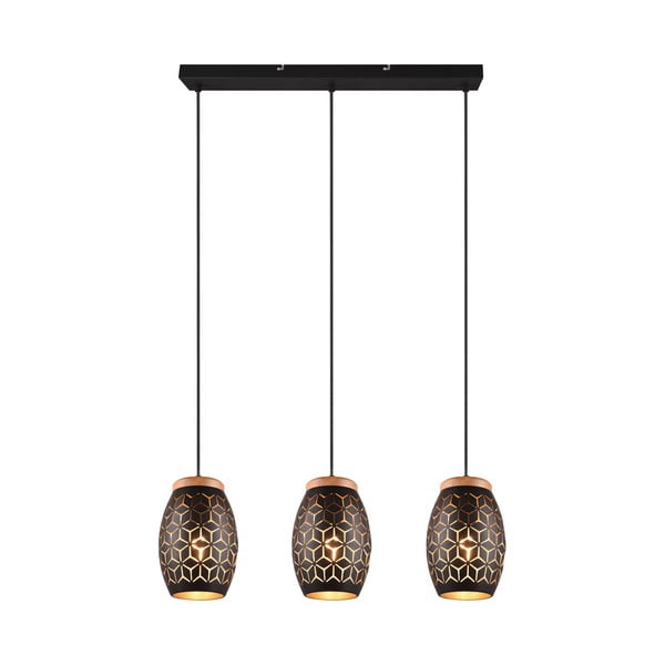 Kabantis šviestuvas juodos spalvos ø 15 cm Bidar – Reality-image-1