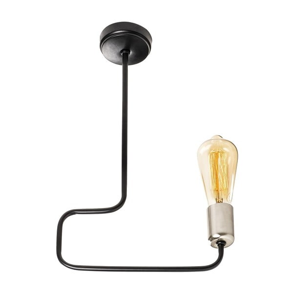 Juodos spalvos metalinis pakabinamas šviestuvas Opviq lights Athina-image-3