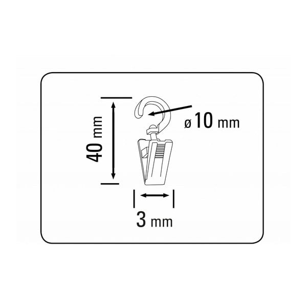 10 rudos spalvos kabliukų rinkinys - SP TREND-image-2