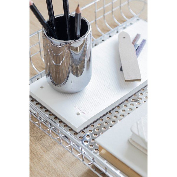 Sidabrinės spalvos iš keramikos dantų šepetėlio indas Lotus – Mette Ditmer Denmark-image-2