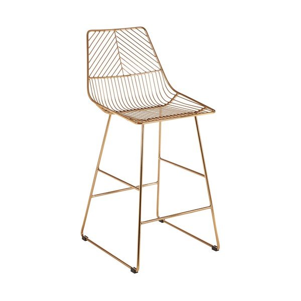 Auksinės spalvos iš metalo baro taburetė District – Premier Housewares