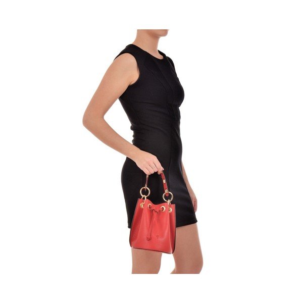 Raudona odinė rankinė Roberta M Rissio-image-1