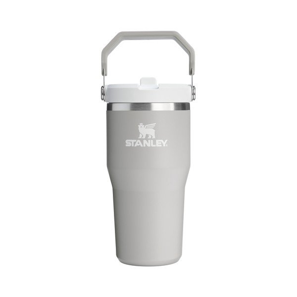 Šviesiai pilkos spalvos iš nerūdijančio plieno termosas 600 ml IceFlow™ Flip Straw 2.0 Tumbler Ash – Stanley