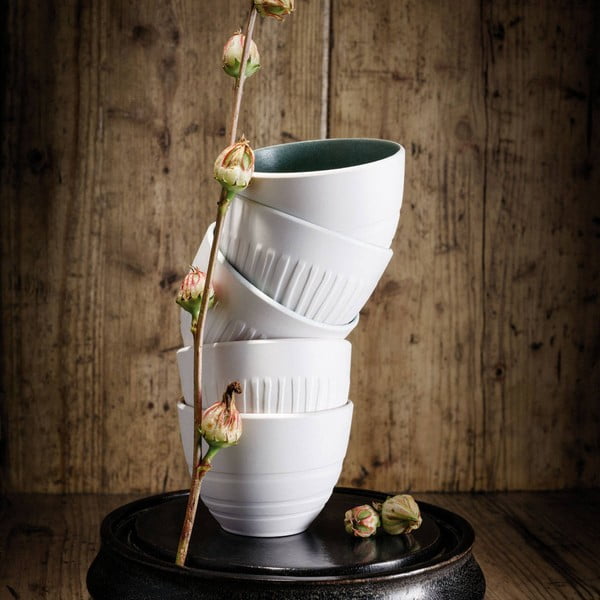 Baltas porcelianinis puodelis Villeroy & Boch Leaf, 450 ml-image-3