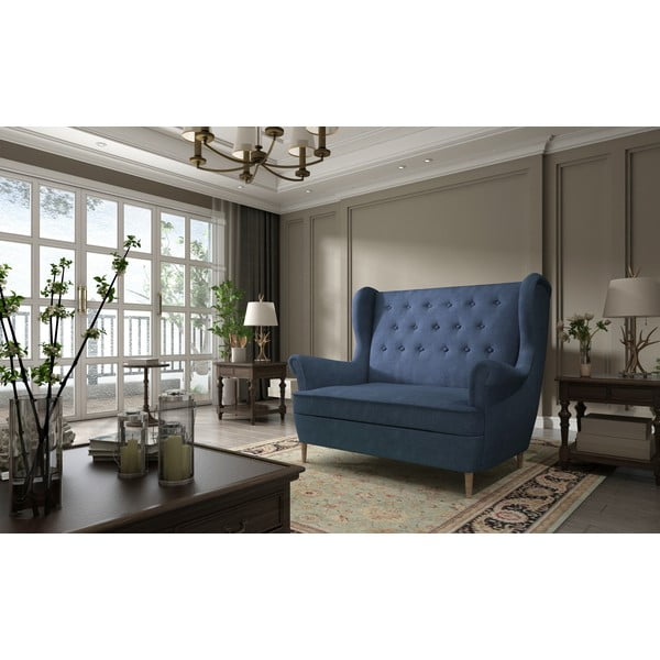 Tamsiai mėlynos spalvos sofa 150 cm Aros – ELTAP-image-1