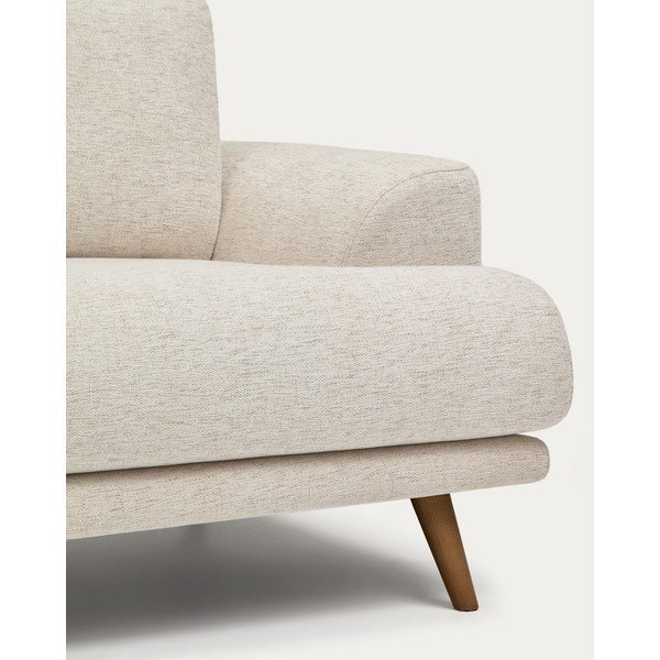 Smėlio spalvos sofa iš šenilinio audinio 228 cm Karin – Kave Home-image-1