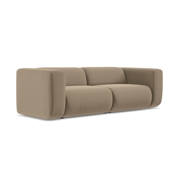 Smėlio spalvos iš velveto sofa 228 cm Ekahi – Makamii-image-3