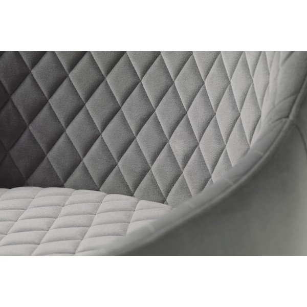 Iš velveto krėslas šviesiai pilkos spalvos Ottowa – Unique Furniture-image-4