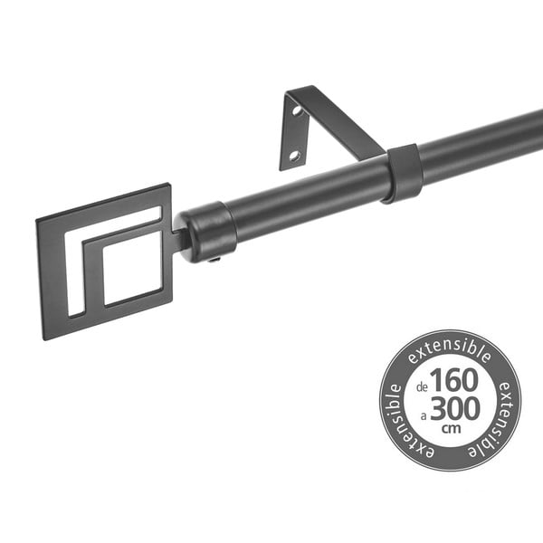 Išplečiamas užuolaidos strypas iš metalo 160 - 300 cm – Casa Selección-image-1