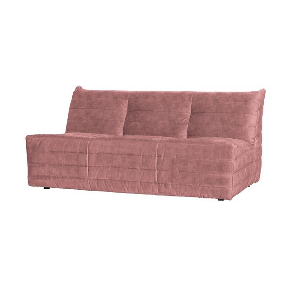 Sofa iš velveto šviesiai rožinės spalvos 160 cm Bag – WOOOD-image-1