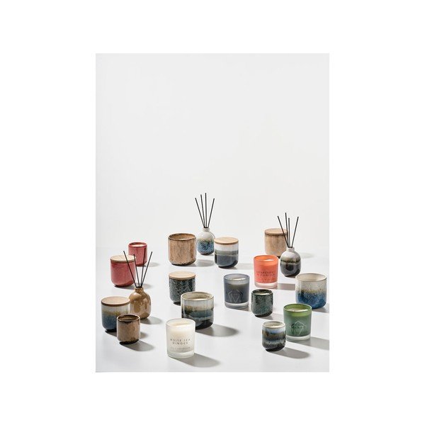 Aromatinė žvakė iš sojų vaško/iš kokosų vaško degimo laikas 45 h Petrol Green – Villa Collection-image-1