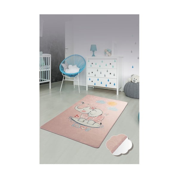 Vaikiškas neslidus kilimas Conceptum Hypnose Elephant, 100 x 160 cm-image-2