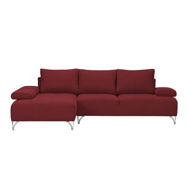 Raudona kampinė sofa-lova Windsor & Co Sofas Virgo, kairysis kampas