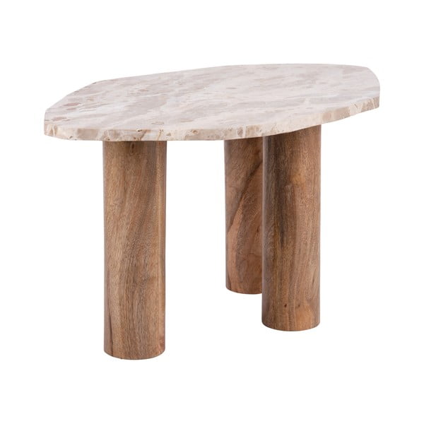 Šoninis stalas su marmuro dekoro stalviršiu 50x75 cm Organic   – Leitmotiv-image-4