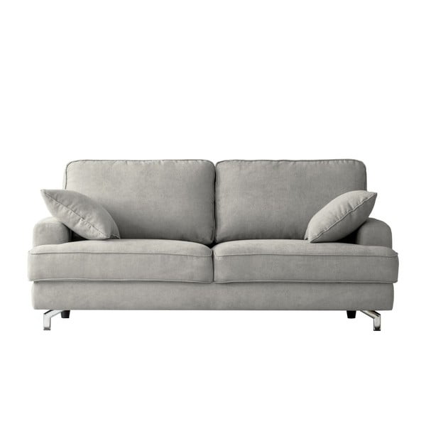 Šviesiai pilka trijų vietų sofa "Kooko Home Rumba