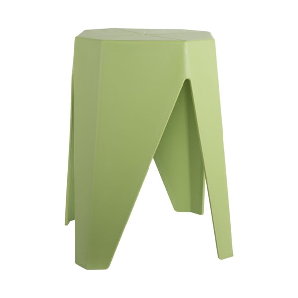 Žalios spalvos iš plastiko taburetė Cherish – Leitmotiv-image-3