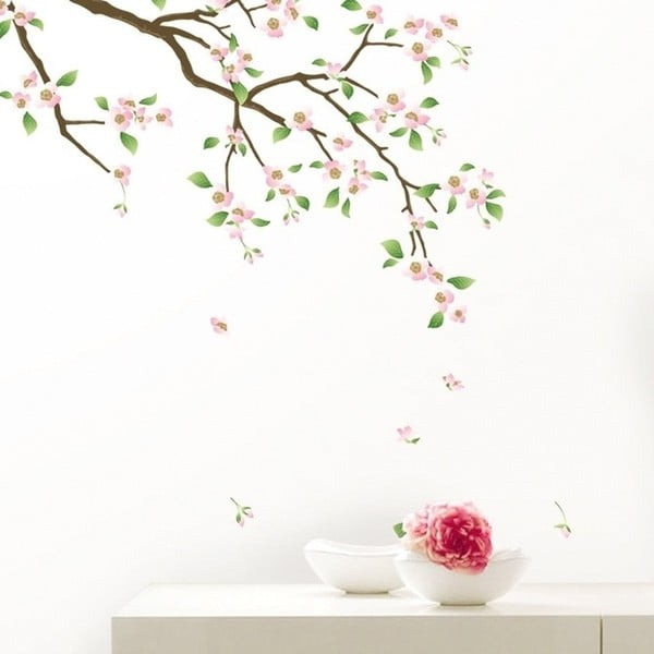 Sienų lipdukų rinkinys Ambiance Cherry Clossom Tree