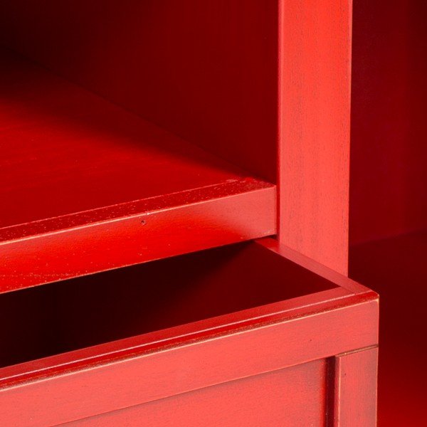 Raudonas TV staliukas Evergreen House Credenza-image-1