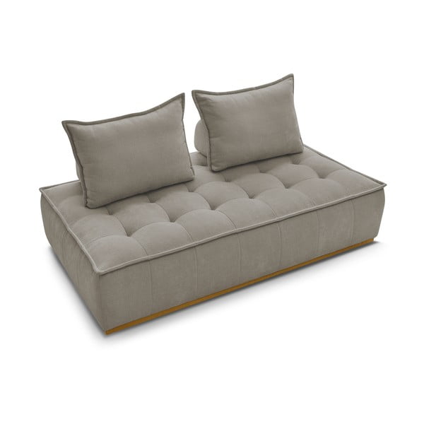 Taupe spalvos iš šenilinio audinio sofa 175 cm Elisa – Bobochic Paris-image-4