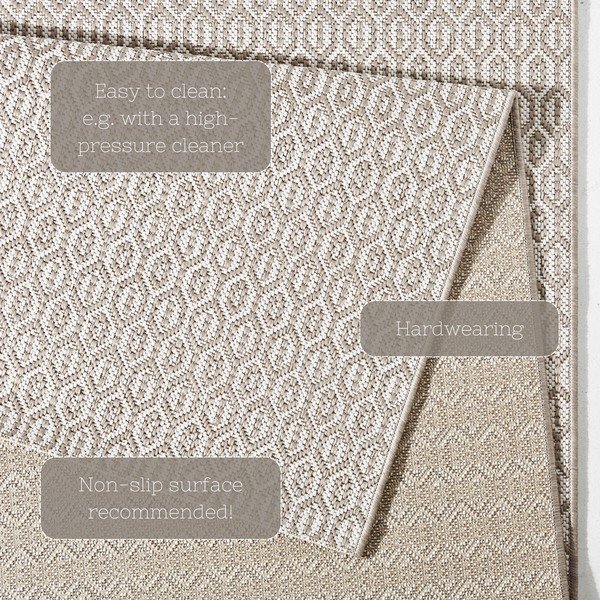 Pilkas lauko kilimas NORTHRUGS Coin, 140 x 200 cm-image-4