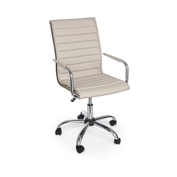 Taupe spalvos iš dirbtinės odos biuro kėdė Perth – Yes Everyday
