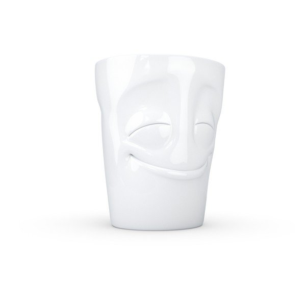 Baltas porcelianinis puodelis su rankena 58 products, tūris 350 ml-image-2