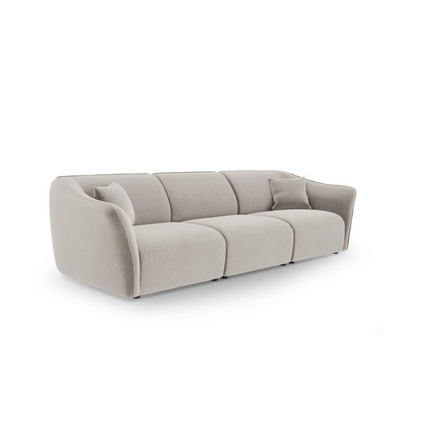 Iš velveto sofa smėlio spalvos 292 cm Tokyo – Cosmopolitan Design-image-2