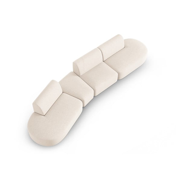 Sofa smėlio spalvos 412 cm Shane – Micadoni Home-image-4