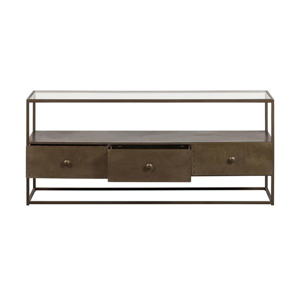 TV spintelė iš metalo auksinės spalvos 115x50 cm Depart – BePureHome-image-3