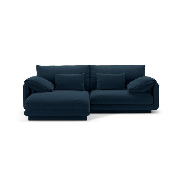 Kampinė sofa tamsiai mėlynos spalvos (su kairiuoju kampu) Torino – Micadoni Home
