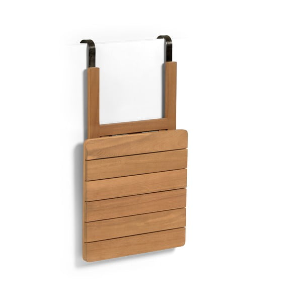 Iš medienos masyvo pakabinamas balkono stalas 40x42 cm Amarilis – Kave Home-image-2