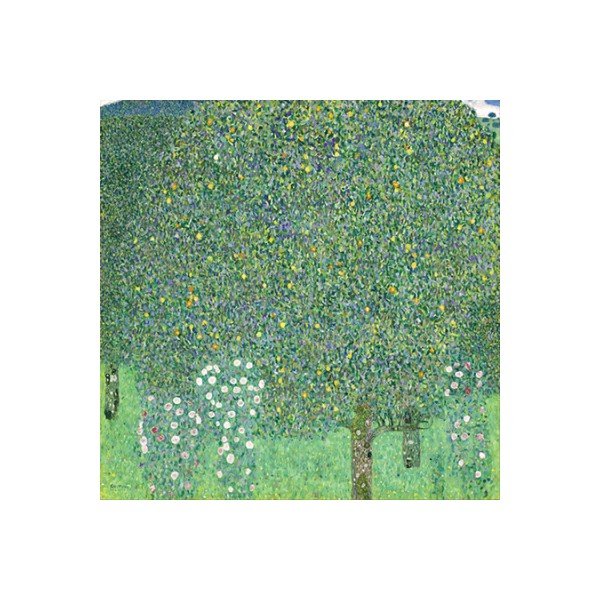 Gustavo Klimto paveikslo "Rožių krūmai po medžiais" reprodukcija, 70 x 70 cm