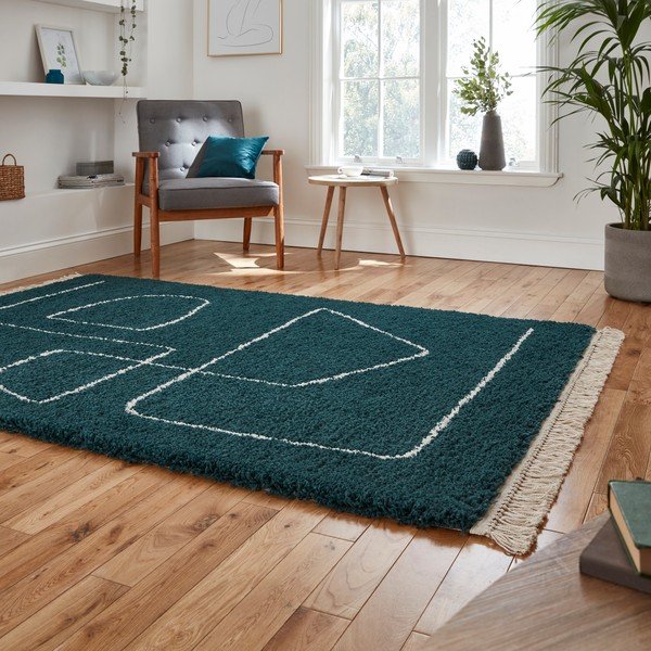 Smaragdinės žalios spalvos kilimas Think Rugs Boho, 160 x 220 cm-image-2
