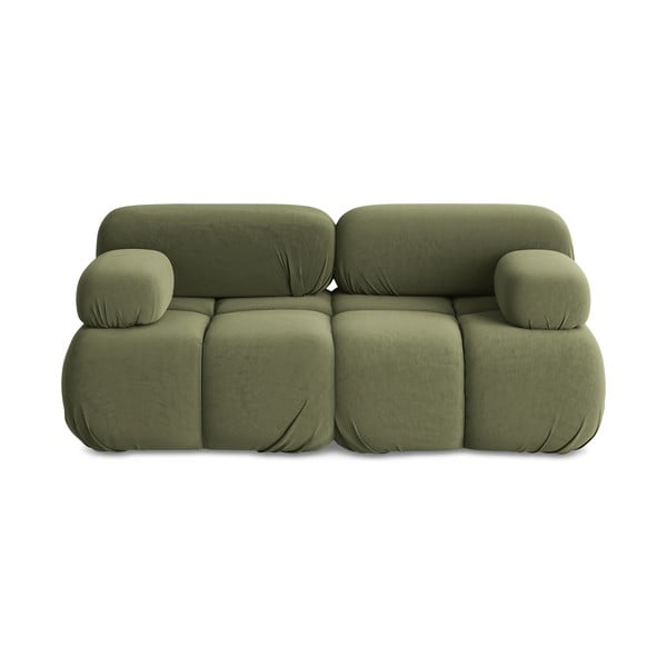 Šviesiai žalios spalvos iš velveto sofa 190 cm Lokua – Makamii