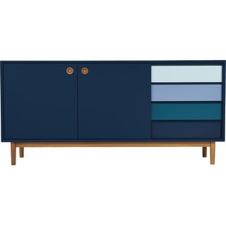 Tamsiai mėlyna komoda Tom Tailor Color Box, 170 x 80 cm