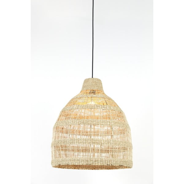 Kabantis šviestuvas natūralios spalvos ø 50 cm su jūržolės gaubtu Sagar – Light & Living-image-2