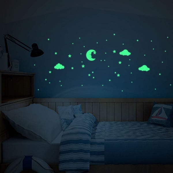 Mėnulio ir debesų sienos lipdukas Ambiance-image-2