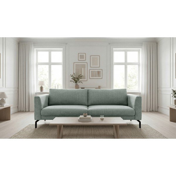 Sofa šviesiai pilkos spalvos 216 cm Gomero – Scandic-image-1