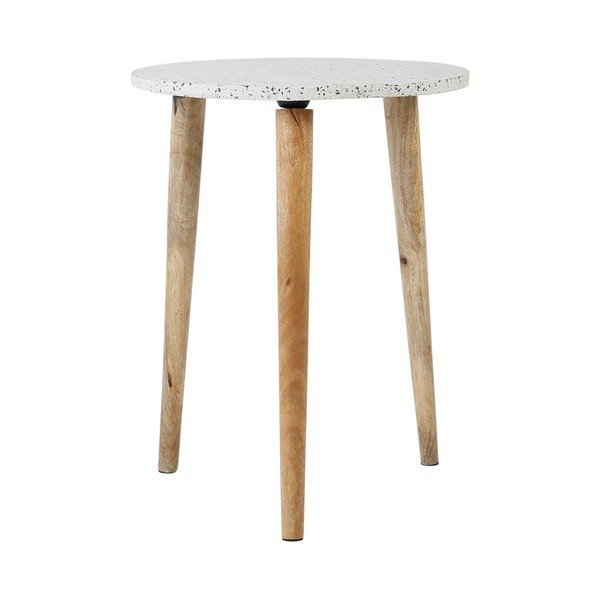 Apvalus kavos staliukas su teraco stalviršiu ø 42 cm Terrazzo - Jardin d'Ulysse