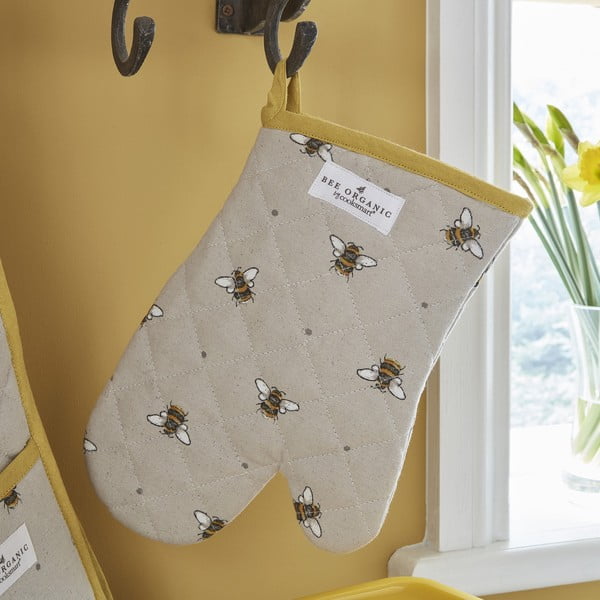 Rankšluostėlių, prijuostės ir puodų laikiklio rinkinys 5 vnt. Bumble Bees – Cooksmart ®-image-3