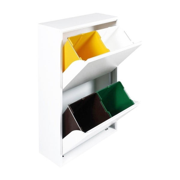 Baltas šiukšlių konteineris Evergreen House Rūšiuoti-image-3