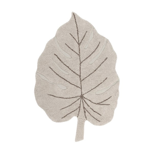 Skalbiamas/rankų darbo iš medvilnės vaikiškas kilimas smėlio spalvos 120x180 cm Monstera Natural – Lorena Canals