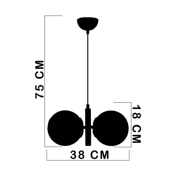 Kabantis šviestuvas baltos spalvos/auksinės spalvos ø 15 cm su stiklo gaubtu Monera – Squid Lighting-image-2